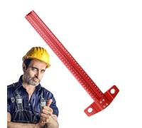 T Square Ruler - Precision Woodworking Marking Tool | Aluminum Alloy Hole Marking With 1 mm Spacing | For Carpenters, Cabinet Makers, DIYers, Right Angle For Accurate Lines Bookcases, Desks,