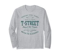 T-Street Surf San Clemente Design Vintage californiano Maglia a Manica