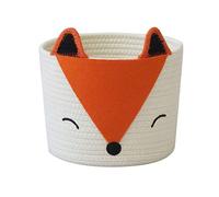 T & T Homewarespiccolo cestino portaoggetti in corda di cotone intrecciato pieghevole cesto portabiancheria organizer per giocattoli, coperte, vestiti, asciugamani, regali per animali domestici e