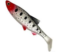 T-Tail - Esca da pesca morbida, 12,5 cm, squame realistiche | Bilancia realistica, occhi 3D, design a coda di T, ampia altalena, attira efficacemente i pesci predatori