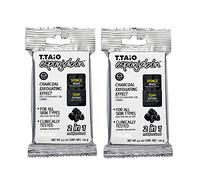 T.Taio - EsponJabón - Pack 2 Spugna + Sapone 2 in 1 al Carbone Attivo - Esfolia e Purifica i Pori - Unisex - Per Tutti i Tipi di Pelle - Cura Completa - 240g
