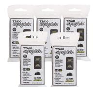 T.Taio - EsponJabón - Pack 5 Spugna + Sapone 2 in 1 al Carbone Attivo - Pulizia Profonda dei Pori - Unisex - Per Tutti i Tipi di Pelle - Cura Completa - 5 Pezzi - 600g