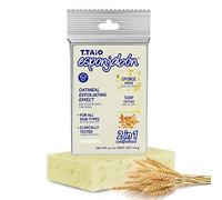 T.Taio - EsponJabón - Spugna + Sapone 2 in 1 all’Avena - Riparazione e Idratazione - Unisex - Per Tutti i Tipi di Pelle - Prodotto Artigianale - 120g