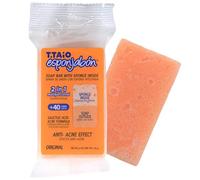 T.Taio - EsponJabón - Spugna + Sapone 2 in 1 Anti Imperfezioni - Riduce Punti Neri ed Eccesso di Sebo - Unisex - Per Tutti i Tipi di Pelle - Prodotto Artigianale - 120g