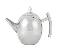 T -teiera in acciaio inossidabile purokise con coperchio e filtro Schermo manico curvo bollitore per la casa Restaurant Hotel Rustery Rused Apro prova pulito (1.0l)