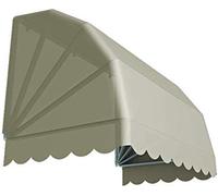 T-TENDA - Tenda a Cappottina a 5 Raggi Personalizzabile, con Struttura in Alluminio e Tessuto Tempotest, Adatto per Balconi, Porte e Finestre, Disponibile in Varie Misure, Colori e Mantovana