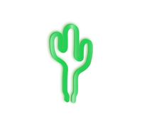 T-Tex Srl Insegna al Neon LED colorata, Lampada Effetto Neon,luce d'atmosfera, luce per decorazione casa, alimentazione USB o batteria, appendibile, luce neon parete camera decorativa (Cactus)