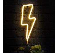 T-Tex Srl Insegna al Neon LED colorata, Lampada Effetto Neon,luce d'atmosfera, luce per decorazione casa, alimentazione USB o batteria, appendibile, luce neon parete camera decorativa (Flash)