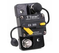 T Tocas Hi-Amp M10 Posts 300A Interruttore automatico con ripristino manuale commutabile per barca Motore a trolling Marino Auto Audio Sistema di batteria solare 12V - 48V CC, impermeabile