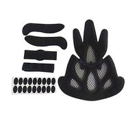 T TOOYFUL Cuscinetti per Casco universali con Fly Net Block Mesh Kit di Imbottitura in Schiuma di Ricambio Protezione per Casco per Bici Fodera Lavabile - Forma della Fiamma