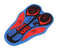T TOOYFUL Imbottito Cuscino Imbottito Da Uomo Donna, Imbottitura In Gel Comfort Per Pantaloncini Da Bicicletta Pantalone Da Shortie - Attrezzatura Da Ciclista R - 9D rojo azul, tal como se describe