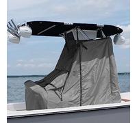 T-Top Copertura per Console Centrale per Barca, Tessuto Oxford Impermeabile 600D, di Grado Marino, Resistente (Colore Grigio, 121,9 x 175,3 x 180,3 cm (Larghezza x Lunghezza x Altezza)