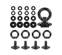 T Track Mount Tie Down Ancoraggio per barre portapacchi M8 Heavy Duty Anello a forma di occhio vite in acciaio inox T Bolt Occhio Madre Tie Down Anelli per l'inclusione Bungee Cord, corde gancio
