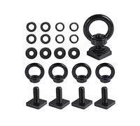 T Track Mount Tie Down Ancoraggio per barre portapacchi M8 Heavy Duty Anello a forma di occhio vite in acciaio inox T Bolt Occhio Madre Tie Down Anelli per l'inclusione Bungee Cord, corde gancio