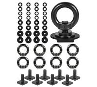 T Track Mount Tie Down Ancoraggio per barre portapacchi M8 Heavy Duty Anello a forma di occhio vite in acciaio inox T Bolt Occhio Madre Tie Down Anelli per l'inclusione Bungee Cord, corde gancio