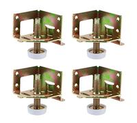 T Tulead Piedini di livellamento in metallo M8, resistenti, regolabili, per armadietti, mobili, mobili, mobili, panca, confezione da 4, per armadietti, banchi da lavoro, macchine, cassetti