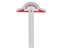 T-Type Lavoratori del legno Regola del bordo Goniometro Lavorazione del legno Righello Misura dell'angolo Carpenteria in acciaio inossidabile Layout Strumenti for carpentiere 1 Pz Strumenti per la lav