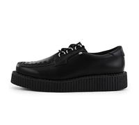 T.U.K Anarchic Creeper by Scarpe in Pelle da Uomo e da Donna - Colore Black Leather - Gothic to Punkrock - Creepers da Bordello - Scarpe con Zeppa Allacciata - Misura EU45