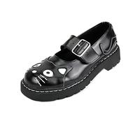 T.U.K. Anarchic Mary Jane Kitty - Scarpe da Donna - Colore Nero - Taglia EU42