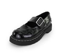 T.U.K. Anarchic Mary Jane Kitty - Scarpe da Donna - Colore Tutto Nero - Taglia EU40