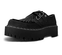 T.U.K. Double Decker Creeper - Scarpe Stringate da Uomo e Donna - Colore Camoscio Nero - Taglia EU43