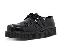 T.U.K. Leather Viva Low Creeper - Scarpe da Uomo e Donna - Colore Pelle Nero - Taglia EU46