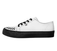 T.U.K. Ribbed Sole Sneaker - Scarpe alla Moda per Uomini e Donne - Stile Skate, Punk, Rock e Gotico in Pelle, Pelle Scamosciata e Tela - Colore Bianco - Taglia 41