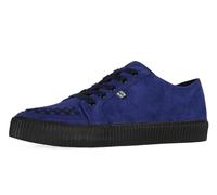T.U.K. Ribbed Sole Sneaker - Scarpe alla Moda per Uomini e Donne - Stile Skate, Punk, Rock e Gotico in Pelle, Pelle Scamosciata e Tela - Colore Blu Scuro Scamosciato - Taglia 45