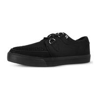 T.U.K. Vegan Creeper - Sneaker da uomo e da donna, stile punk, gotico e rocker e stringate, Interlacciato in tela nera, 44/46 EU