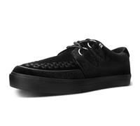 T.U.K. Vegan Creeper Sneaker - Scarpe da Ginnastica da Uomo e da Donna - Colore Velluto Nero - Stile Punk, Goth e Rocker in Pelle e Scarpe Stringate - Taglia EU42