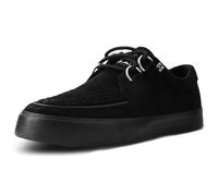 T.U.K. Vegan Creeper Sneaker - Scarpe da Ginnastica per Uomo e Donna - Colore Nero Scamosciato - Stile Punk, Goth e Rocker in Pelle e Scarpe Stringate - Taglia EU42