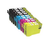 T0715 KIT 10 Cartucce Compatibili Nero+Colori Per Epson T0711-T0714 Stylus D120