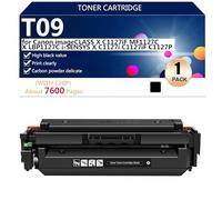 T09 (T09BK C M Y) Cartuccia Toner Compatibile per Canon imageCLASS X C1127iF MF1127C X LBP1127C i-SENSYS X C1127i C1127iF C1127P Stampante, ad Altissima Capacità,Black-1 pack