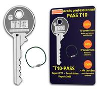 T10-PASS Chiave PTT T10 ad alta precisione per cassetta delle lettere e citofono a chiave in acciaio