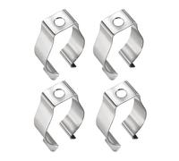 T10 U clip portalampada, 4 pezzi in acciaio inox LED tubo luce tubo fluorescente accessori di montaggio per casa ufficio industria