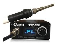 T12 Soldering Iron Station OLED Display Temperature Controller Electronic Welding Iron Tips Handle Aluminum Alloy Case Power Equipments 110V T12-K Sting (SET1)