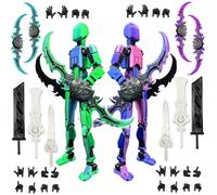 T13 Action Figure Set (Assembly completato), Hiros 13 Toy Robot Multi-giunto stampato in 3D, Titan Dummy 13 Figura d'azione, decorazioni desktop per gli amanti del gioco giocattoli (Viola Blu)