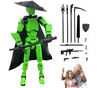 T13 Stick Titan13 Action Figure Set - 13 Action Figures | Robot mobile fortunato multiculare | Lucky13 mobile multi-giunto stampato in 3D, Titano 13 figure per il display e il gioco
