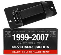T1A Extended Cab Door Handle, Rear Passenger Door Handle Compatible with 1999-2007 Chevrolet Silverado 1500 2500; 99-07 GMC Sierra 1500 2500, 01-07 Sierra Silverado 3500, OEM 15758171 79107
