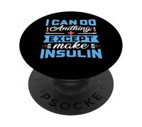 T1D Diabetic Type 1 Consapevolezza del diabete Uomini Donne Bambini PopSockets PopGrip Adesivo