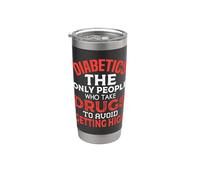 T1D Diabetic Type 1 Consapevolezza del diabete Uomini Donne Divertente Bicchiere termico in acciaio inox doppia parete