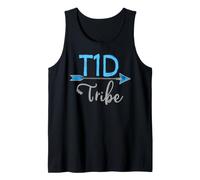 T1D Tribe Tipo 1 diabete Consapevolezza Blue Warrior Bambini Ragazzo Canotta