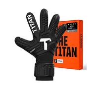 T1TAN Classic 1.0 Black-Out - Guanti da portiere - con protezione per le dita - guanti da portiere di calcio - taglia 8