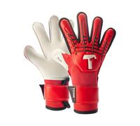 T1TAN Red Beast Junior 3.0 - Guanti da Calcio per Bambini con Cucitura Esterna - Senza Protezione delle Dita - per i Professionisti del Futuro - Taglia 4