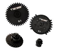T238 Airsoft - Set di ingranaggi a spirale AEG V2 V3 (9:1) per M4/AK/MP5/G36/P90-40CR, lavorato a CNC