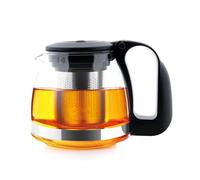 t24 - Teiera in vetro con filtro in acciaio inox, resistente al calore, estraibile, 700 ml