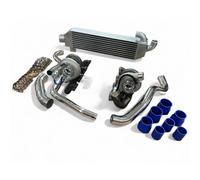 T25 CAST Twin Turbo TT Per Ford Mustang 260 289 302 351 5.0L Kit Fox Body SPOOL