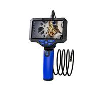 T28 Industrial Borescope with 4pcs Light 3.5m 7.9mm Dual Lens 5-inch 1080P Endoscope Snake Camera