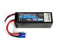T2M Lipo Batteria 4S 14,8V 50C 6200 mAh EC-5 Connettore Powerhouse T1362004C