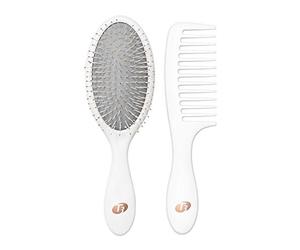 T3 Detangle Duo, set di spazzole districanti e pettine da doccia, pettine per disperdere il'acqua e spazzola per districare i capelli bagnati, per capelli di qualsiasi lunghezza e corpo